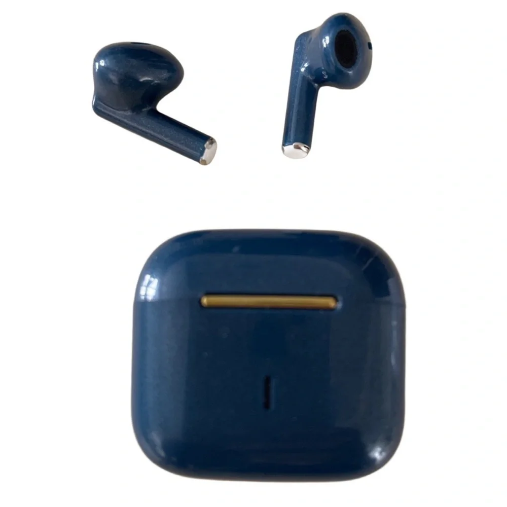 BNIB H6 Wireless V5.2 AirPods Dark Blue,box,AirPods and charger.